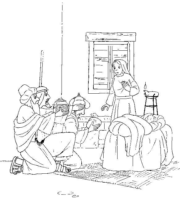 Plansa de colorat cu Biblia Ilustrata 29